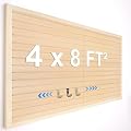 [8x4 Ft²] PVC Slat Wall Paneling, Adjustable Slatwall Panels with Coupling Structure, Slatted Wall Panel System with Customizable Storage Options, DIY Cutting & Easy-to-Install Slatwall Board Shelves