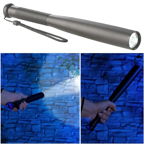 Lunartec Taschenlampe Baseball: Cree-LED-Taschenlampe, Baseballschläger-Design, 260 lm, 5W, 31cm, IP65 (Stabtaschenlampe LED, für unterwegs, langer)