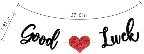 Miniatura 4 de PALASASA Cartel de "Good Luck We Will Miss You", decoración de fiesta de despedida, fiesta de jubilación, fiesta de graduación, fiesta de despedida,