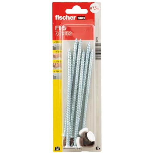 Fischer Vis mur de portes FFS 7,5 x 152 K (6 pièces.)