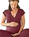 Kindred Bravely Davy Ultra Soft Maternity & Nursing Pajamas Sleepwear Set (Cabernet, Large)