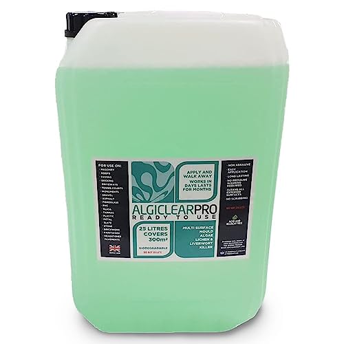 Algiclear Pro 25L Concrete Cleaner Mould Remover, Algae Remover