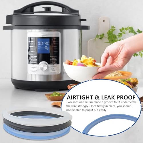 2026 Juego de 3 anillos de sellado de silicona de grado alimenticio para I-nstant P-ot 6/5 Qt - Compatible con modelos IP-DUO60, LUX60, DUO50, Smart-60 y CSG60 miniatura 4