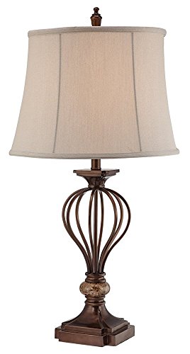 Lámpara de Mesa Modelo Villa Roma 75 cm Bronce
