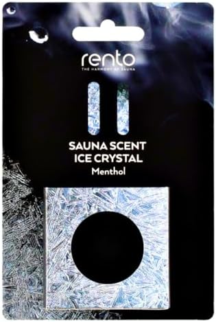 Rento Sauna Scent Ice Crystal Menthol 1 oz. (30 g.), 100% Natural Product Made from Peppermint Oil, for The Best Sauna Experience, Sauna Inhalation, Perfect Sauna Gift