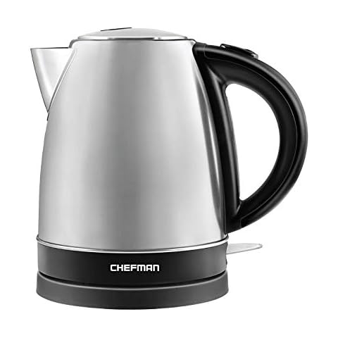 Chefman Stainless Steel Electric Kettle with 360° Base Cover