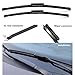 Wiper Front Rear Wiper Blades Compatible with Renault Clio 4 2012-2019 Windshield Windscreen Front Window 26