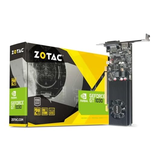 Zotac NVIDIA GeForce GT 1030 2 GB GDDR5 grafikkort – svart