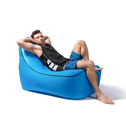 RMXMY Outdoor portable lunch break artifact air pocket sofa chair ultra light lazy sofa bed inflatable single suitable for Camping, Hiking, Swimming Pool, Beach (Color : Red)