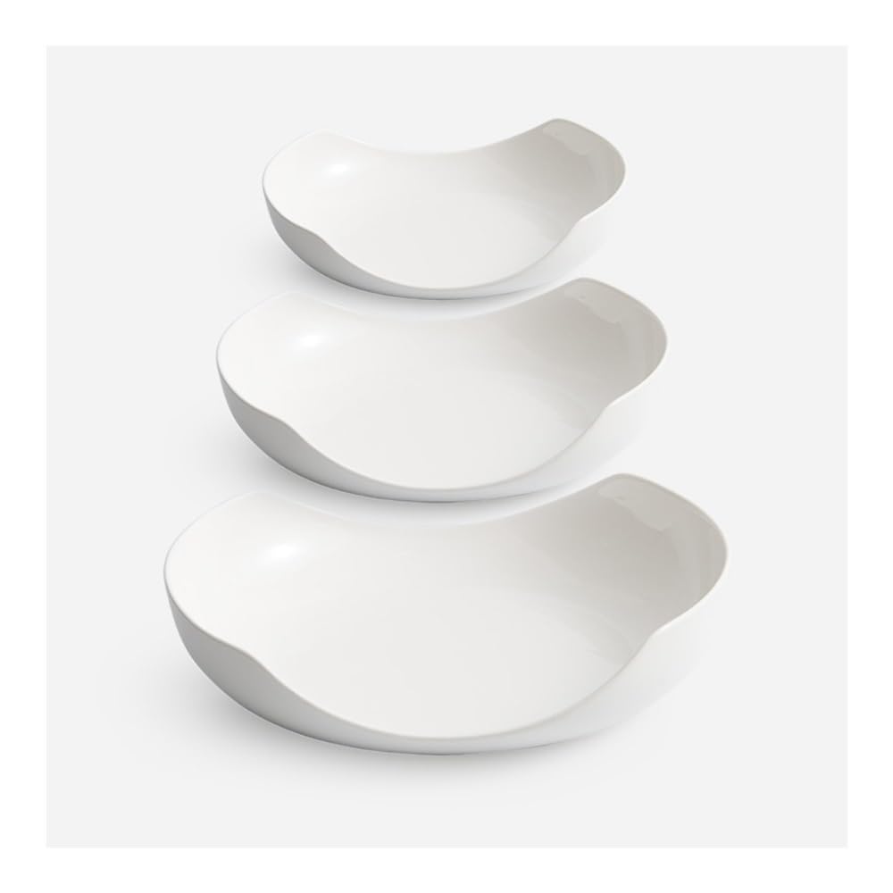 Talerze Obiadowe Ręcznie robiony ceramiczny talerz sałatkowy, nieregularny talerz deserowy do jadalni(11inch)
