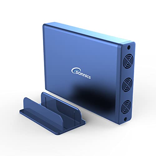 Disco duro externo USB 3.0 de 6 TB compatible con Mac Windows PC azul 3