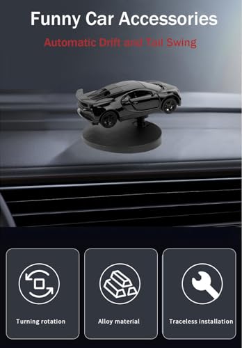 image for YimiBloss Car Dashboard Decorations – Drift & Turn Mini Car Model Or