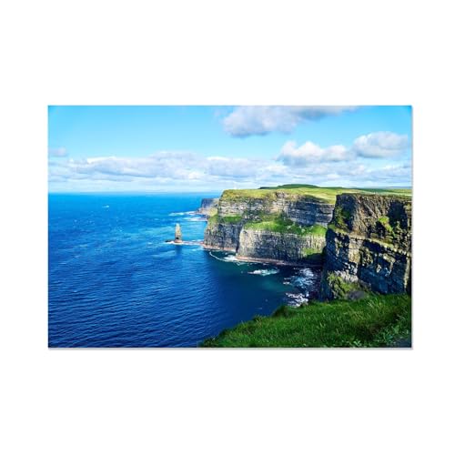 Art mural imprimé sur toile paysage d'Irlande pour salon et chambre