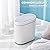 ELPHECO Bathroom Motion Sensor Trash can 2 Gallon Automatic Garbage Can, Slim Plastic Smart Trash Can with Lid, Commercial Intelligent Trash Bin for Bedroom, Bathroom, Office, White with Grey Trim