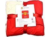 FOCO Man Utd Core Stripe Sherpa Plush Blanket