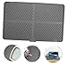 Abaodam Extra Large Silicone Cat Litter Mat Non- Design for Litter Box Scatter Control Foldable and Easy to Store for All Cat and Floor