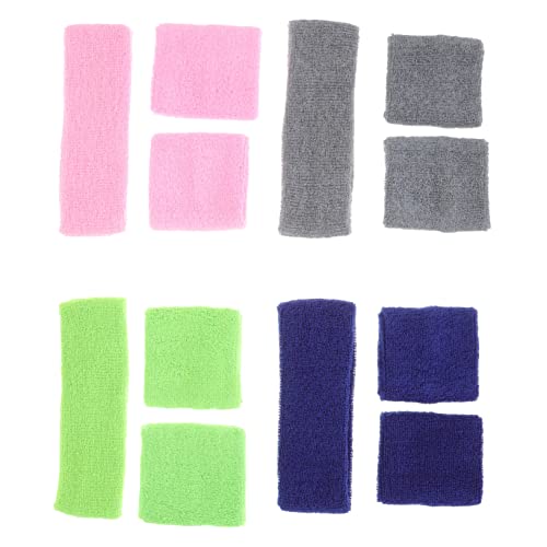 CORHAD Elastic Kids Wristbands Boys Headband Sports Headband Set Yoga Wristband Sweat Absorbent Comfortable for All Activities