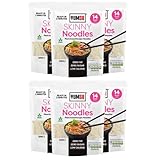 Yumsu Skinny Konjac Noodles 380g Low Calorie Low Carb Shirataki Noodles Gluten Free Vegan Keto Friendly Ready in 2–3 Minutes No Boil (6-Pack)