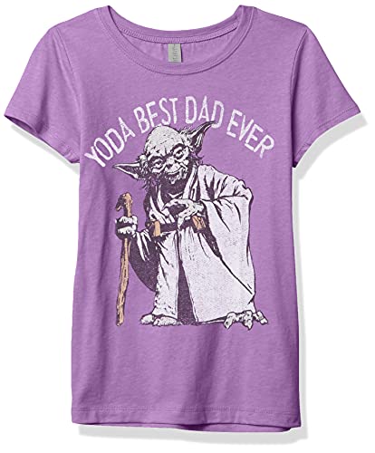 T-shirt Star Wars fille M violet coton respirant et manches courtes