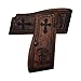 Zib Grips | Wooden Pistol Grips for Browning Hi Power, Luger M80 Parabellum, Springfield Armory SA 35, Tisas Regent Br-9, HP 14, Cachas - Empuñadura, Veteran Gift (Veritas Aequitas, Walnut)