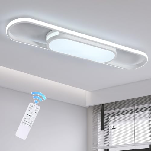 Qcyuui Modern LED Ceiling Light,Dimmable Linear Ceiling Lamp,31.5in Kitchen Lighting