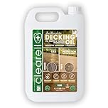 Clearell 5L | Decking Oil | Clear – Nourishes & UV Protects Outdoor Wood - Water Protection Sealer & Preserver Suitable for All Decking, Fences, Sheds & Furniture - Softwood & Hardwood - 5 litres