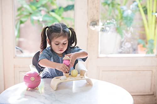 Plantoys Ice Cream Cone Pretend Play Food Set (3486) | Sustainably Made From Rubberwood And Non-Toxic Paints And Dyes #TOP3