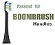 5er Ersatzbürsten passend für BOOMBRUSH bürstenkopf wechselköpfe,Aufsteckbürsten passend für Boombrush schallzahnbürste bürstenkopfe Ersatzbürstenkopf, Schwarz