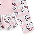 Hello Kitty Sanrio Girls UPF 50+ Long Sleeve Rash Guard and Bikini Bottom Two Piece Swimsuit Set for Little Kids Pink