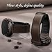 Charlam Magnetic Leather Bands Compatible with Galaxy Watch Ultra Bands 47mm (2025/2024), Genuine Leather Straps with Adjustable Magnetic Buckle for Samsung Ultra Watch Band Men Women, Black Coffee