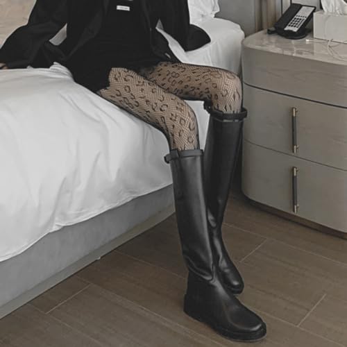 Image of Women Sexy Fishnet Stockings Lace Stockings Black Fish Net Tights Pantyhose Sexy Fishnet Tights (Standard, Black 2)