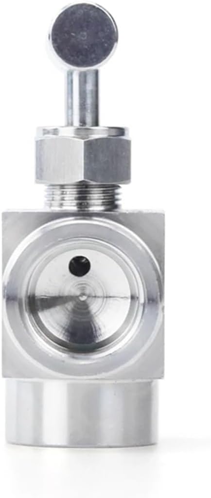 2Pcs 1/8" 1/4" 3/8" 1/2" Female Thread 304 Stainless Steel Adjustable Shut Off Needle Valve Flow Control with One-Shape Handle(1/2",Angle Type)