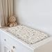 Boho Fairies Baby Changing Pad Covers for Boys Girls Cute Fairytale Girl Bunny Bird Daisy Leaves Fitted Change Table Pad Covers Mats Spring Garden Soft Diaper Changing Table Sheets 32''×16''