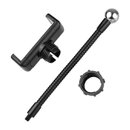 Image of Flexible Ring Light Phone Holder Clamp Hand-Free with 1 /4 Screw Mounting Perfect for Ring Light, Panel Light, Tripod and Compatible with iPhone and Android Mobile Phones (Pack of 2)