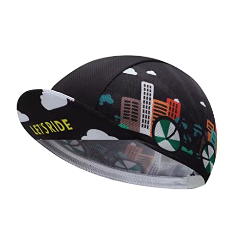 Casquette de cyclisme amusante en polyester doublure de casque vélo mixte