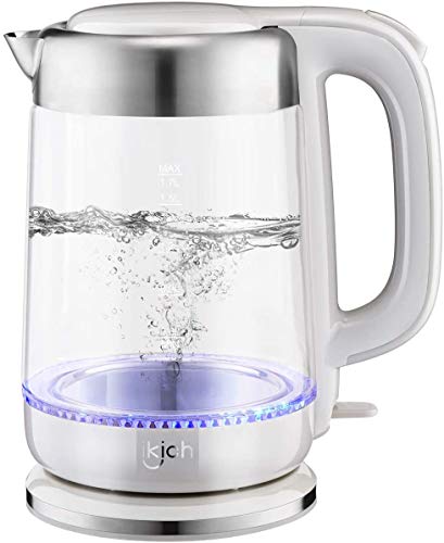 Hot Water Kettle, IKICH 1.7L BPA-Free Electric Kettle 1500W Fast Boiling water, Cordless