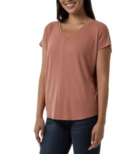 32 Degrees Cool Women's Soft Luxe Short Sleeve V-Neck Top2