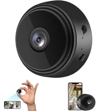 Secretscope - Mini telecamera di sicurezza magnetica, mini telecamera di sicurezza Secretscope, WiFi Camear per esterni, wireless, mini monitor senza fili con funzione di visione notturna, per casa e