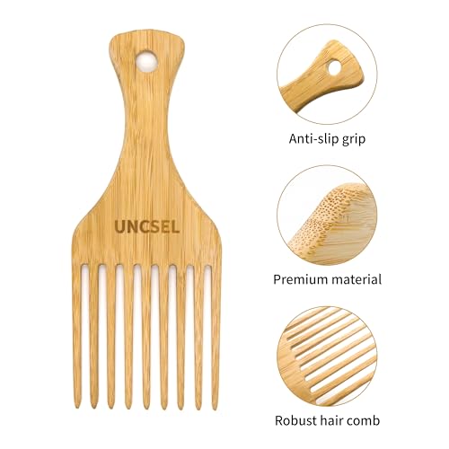 Peine Afro para peinar y desenredar cabello rizado miniatura 4