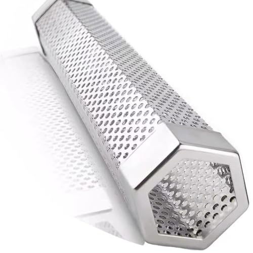 Smoke Tube for Pellet Smoker Upgrade, Cold Smoker Generator for Gas Grilling, Hot or Cold Smoking, Pellet Smoker : Smoker Box for Any Grill J