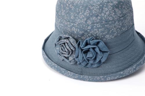 Sombrero tipo bucket de algodón y lino para mujer miniatura 6