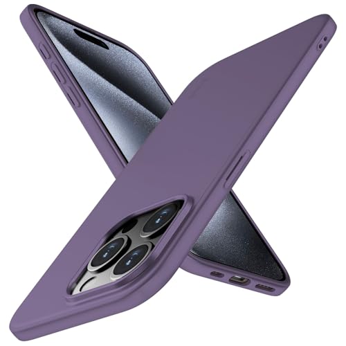 X-level for iPhone 15 Pro Case Slim Thin Soft Touch Phone Cover,Purple