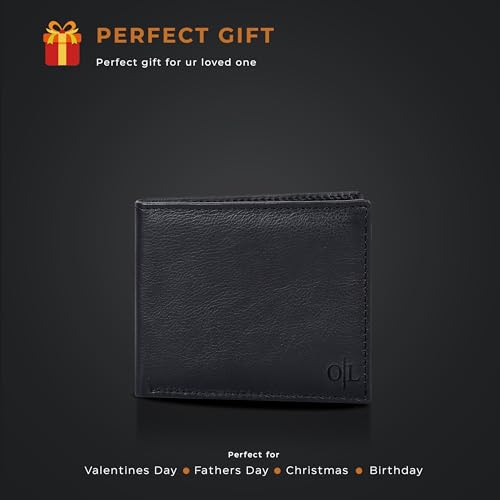 Image of Oak Leathers Leather Wallet for Men - RFID Bifold Wallets with 9 Credit Cards 1 ID Window Slim Minimalist Front Pocket Gift For Men