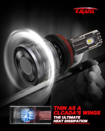 Image of KATANA H11 Bulb,H9 H8 400% Brightness White Plug and Play 1:1 Size of Fog 2