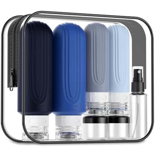 Mrsdry 16 Pack Travel Bottles for Toiletries, Oversize 6oz Silicone Travel Containers, Leak Proof Refillable Liquid Shampoo And Conditioner Travel Essentials