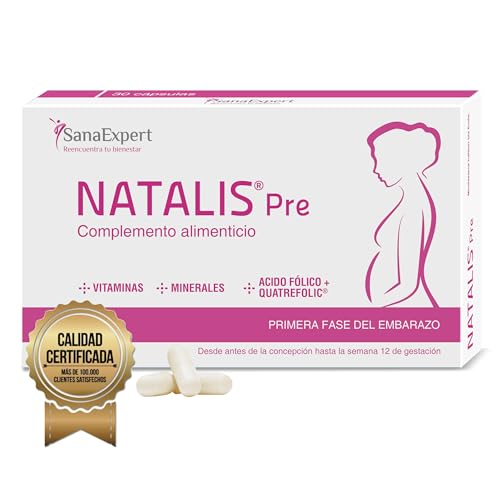 SanaExpert Natalis Pre Suplemento Prenatal, 30 Cápsulas