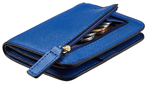 Toughergun Women’s Small Slim Leather Wallet with RFID Protection, Compact Bifold Mini Purse with Clear ID Window