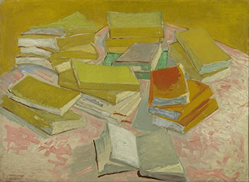 Toile Piles de romans français de Van Gogh 60x90cm pour decoration de salon