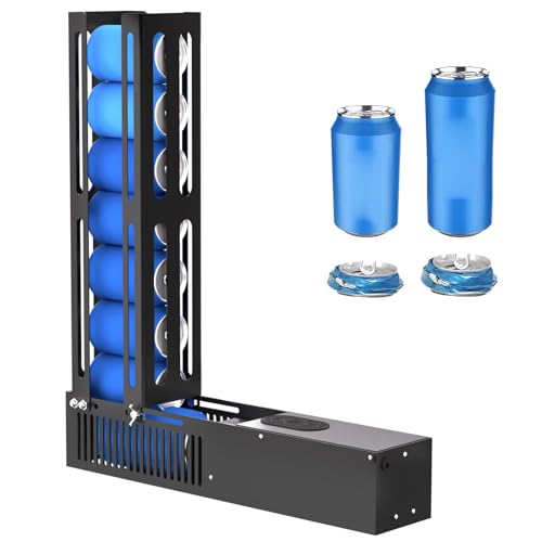 La Mejor Recopilación de Piezas y accesorios para compresores de basura comprados en linea. 48 Pssopp Trituradora de Latas Eléctrica, Llenado de 8 Latas a la Vez Control de Teclas Función de Ciclo Automático Compresor de Latas para Reciclar Latas de 12 Oz y 16 Oz (Enchufe