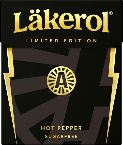 Läkerol Lemon Pastilles – Sugar-Free Swedish Candy – Refreshing Lemon Flavor – 24-Pack (24 x 25g)
